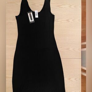 Mario Serrani Classic Black Midi Dress